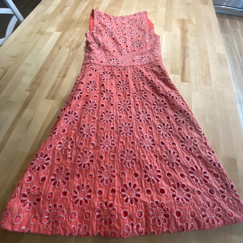 Maeve Pink Shiny cutout dress - Picture 4 of 5